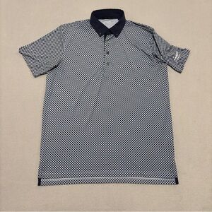 Greyson Polo Shirt Mens Small Golf Preppy Casual Wolf Print Spring Summer